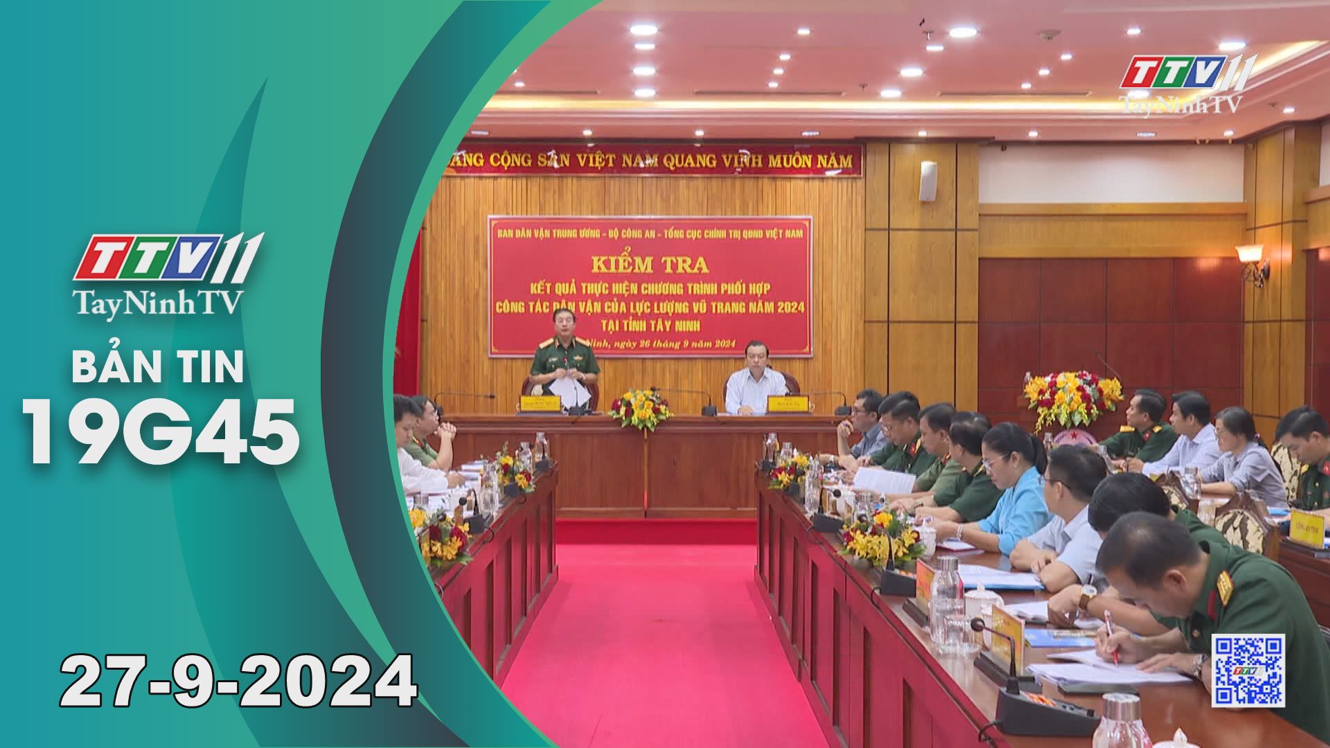 Bản tin 19G45 | 27-9-2024 | Tin tức hôm nay | TayNinhTV